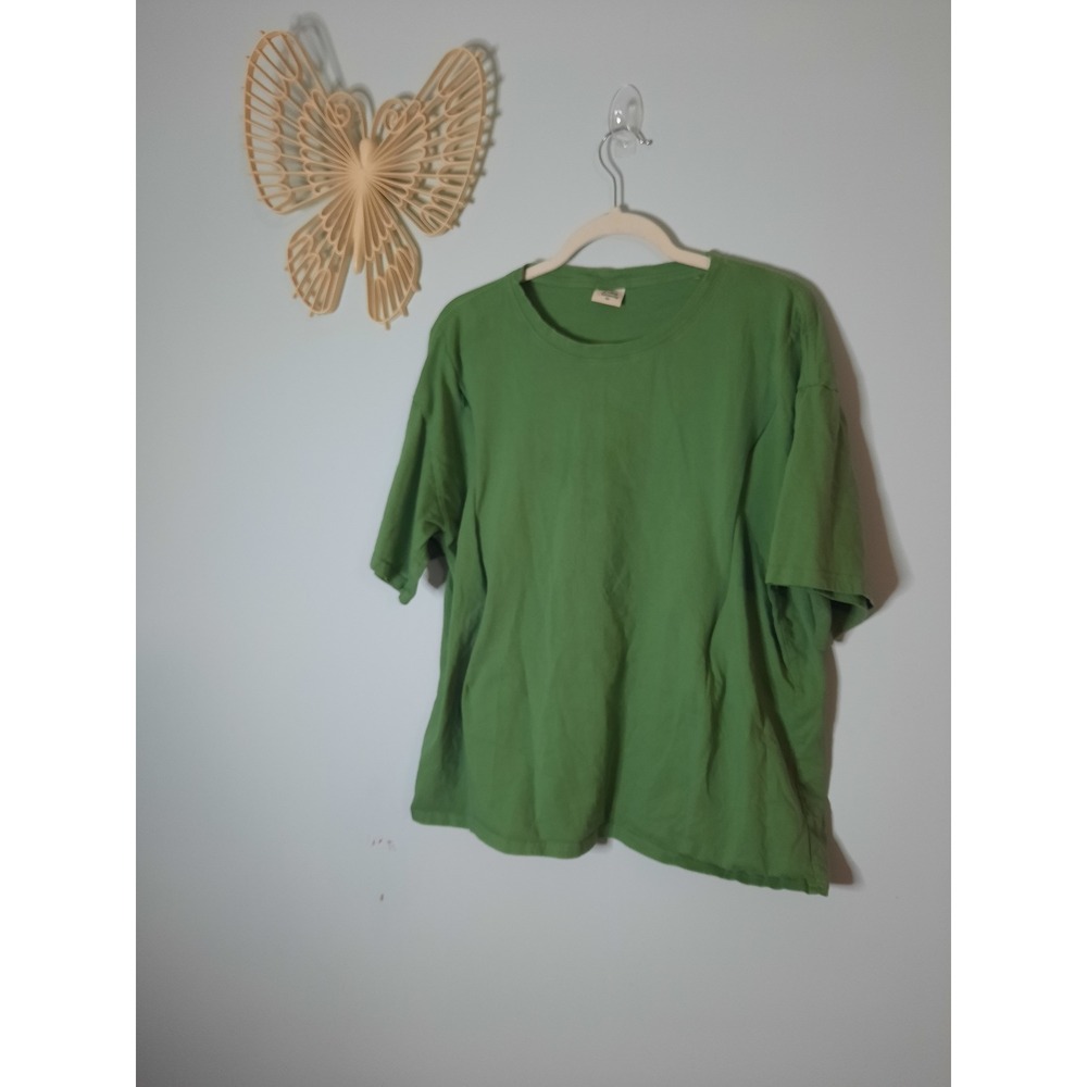 Lullab Mommy‎ Sage Green Nursing T-Shirt Short Sleeve Zippers Breastfeeding XL